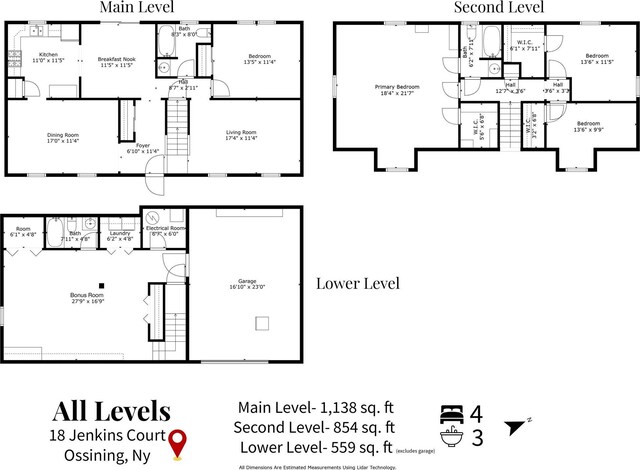 18 Jenkins Ct, Ossining, NY 10562 - view of floor plan / room layout