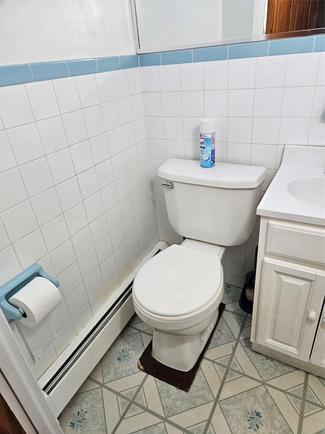 1430 Gipson St, Far Rockaway, NY 11691 - bathroom with vanity and baseboard heating
