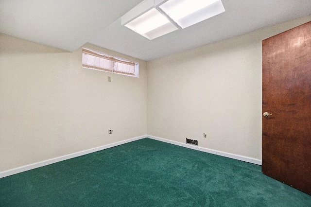 214-04 18th Ave, Bayside, NY 11360 - below grade area with carpet and baseboards
