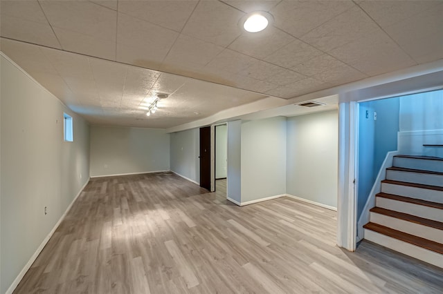 21 Clifford Blvd, Hauppauge, NY 11788 - finished below grade area featuring wood finished floors and stairs