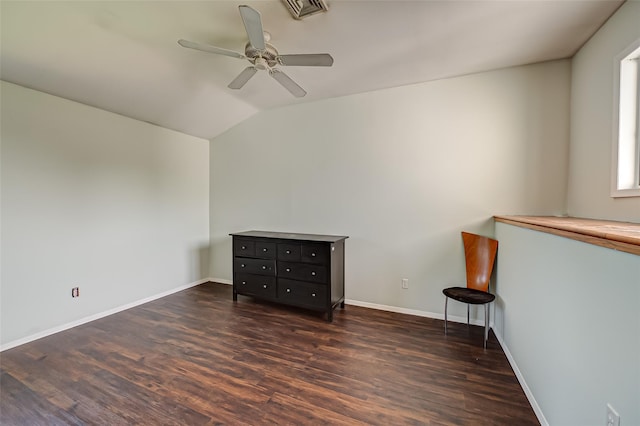 21 Clifford Blvd, Hauppauge, NY 11788 - unfurnished room with wood finished floors, a ceiling fan, and vaulted ceiling