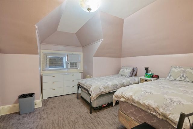1020 New Mcneil Ave, Lawrence, NY 11559 - carpeted bedroom featuring lofted ceiling and baseboards