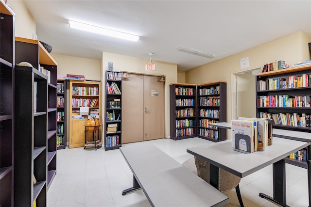 522 Shore Rd Unit 4Kk, Long Beach, NY 11561 - home office featuring wall of books