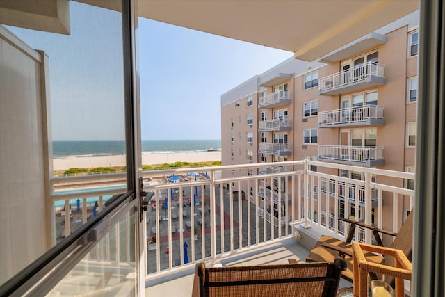 522 Shore Rd Unit 4Kk, Long Beach, NY 11561 - balcony with view of water and beach