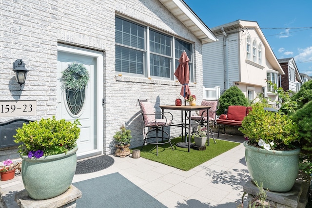 159-23 90th St, Howard Beach, NY 11414 - entrance to property with a patio