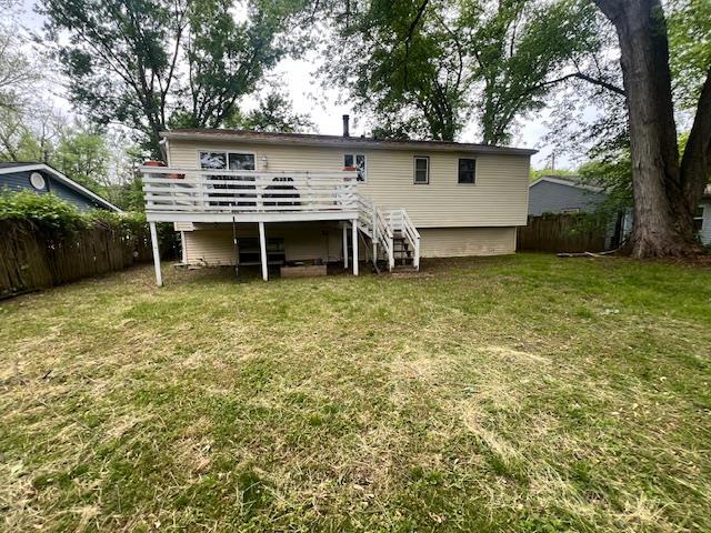 4 Meadow Ct, High Falls, NY 12440 - back of house featuring stairway and a wooden deck