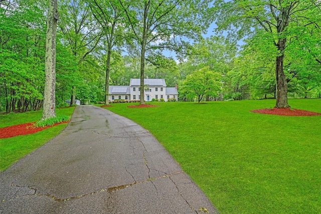 24 Hampton Ct, Wallkill, NY 12589 - colonial-style house featuring a front yard and driveway
