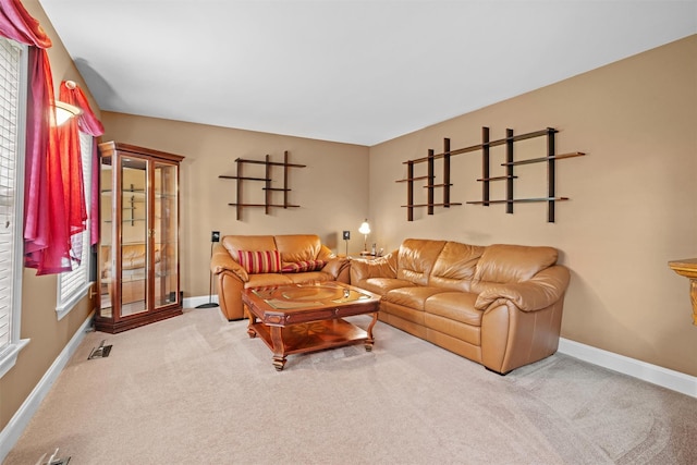 24 Hampton Ct, Wallkill, NY 12589 - living room featuring carpet and baseboards