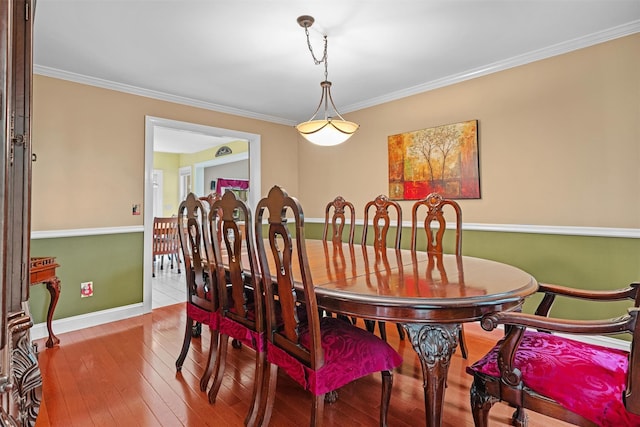 24 Hampton Ct, Wallkill, NY 12589 - dining space with crown molding and hardwood / wood-style flooring