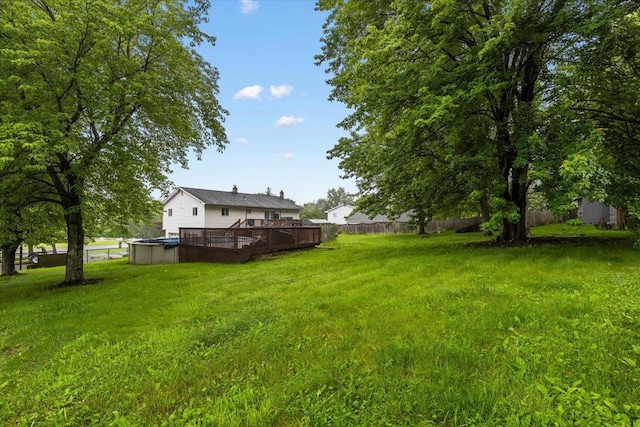 76 Maureen Dr, Middletown, NY 10940 - view of yard with a deck