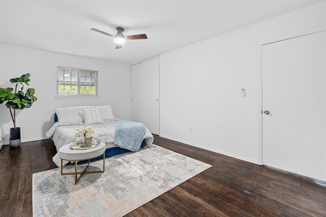 4 Westbrook Dr, Cortlandt Manor, NY 10567 - bedroom with wood finished floors and ceiling fan