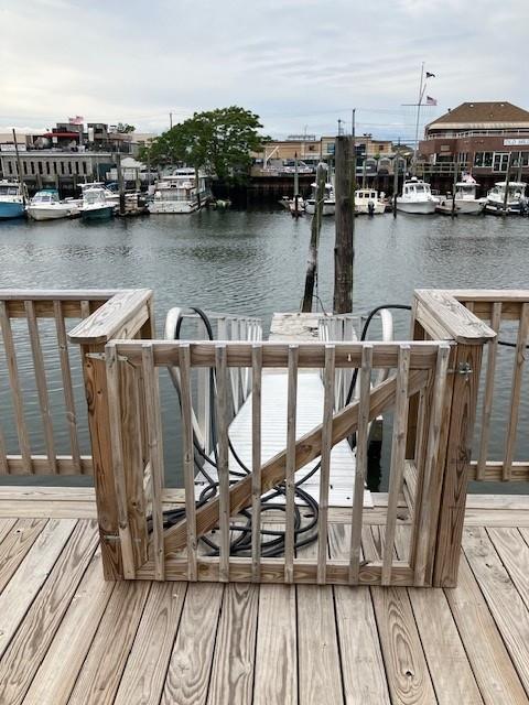 16330 95th St, Howard Beach, NY 11414 - dock area featuring a water view