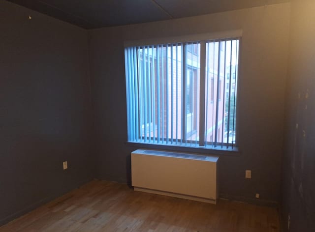 715 Fox St Unit 5J, Bronx, NY 10455 - unfurnished room with radiator and wood finished floors