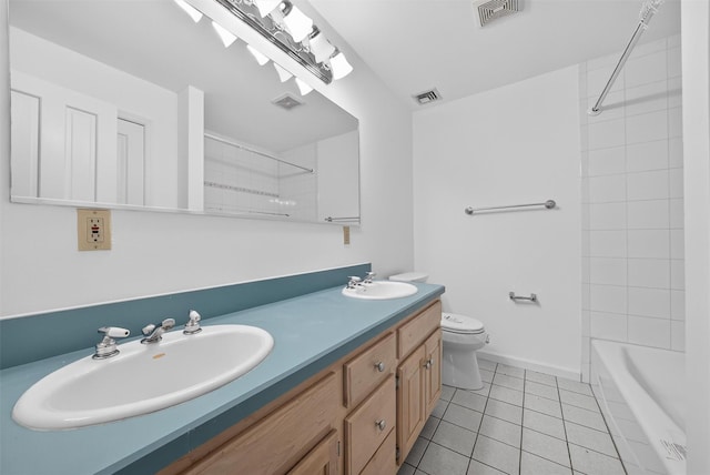 16 Apple Summit Ln, Lagrangeville, NY 12540 - bathroom featuring double vanity, tile patterned floors, and  shower combination
