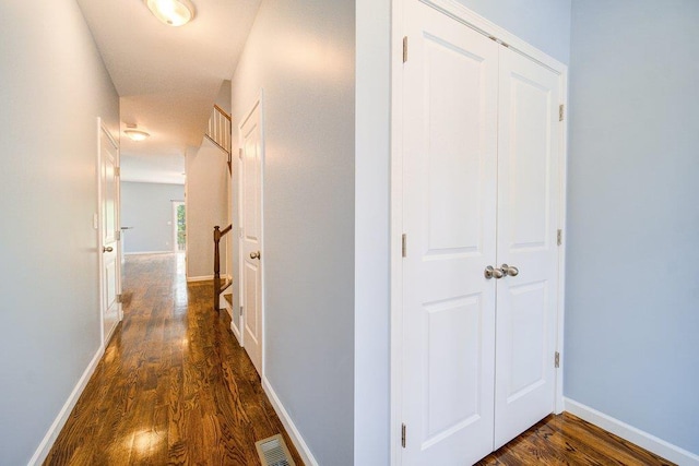 31 Pinto Rd W, Middletown, NY 10941 - hall with dark wood-style flooring and baseboards