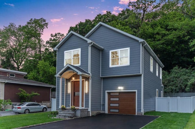 105 Valley Rd, White Plains, NY 10604 - view of front of property with a garage and driveway