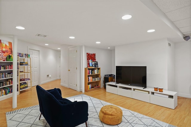 10 Inverness Ct, White Plains, NY 10605 - living area with wood finished floors and recessed lighting