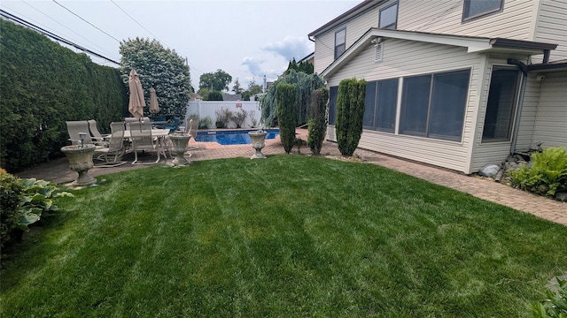17 Piper Ln, Levittown, NY 11756 - fenced backyard featuring a patio area