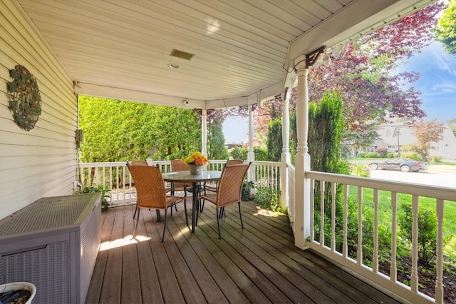 17 Piper Ln, Levittown, NY 11756 - deck with outdoor dining area