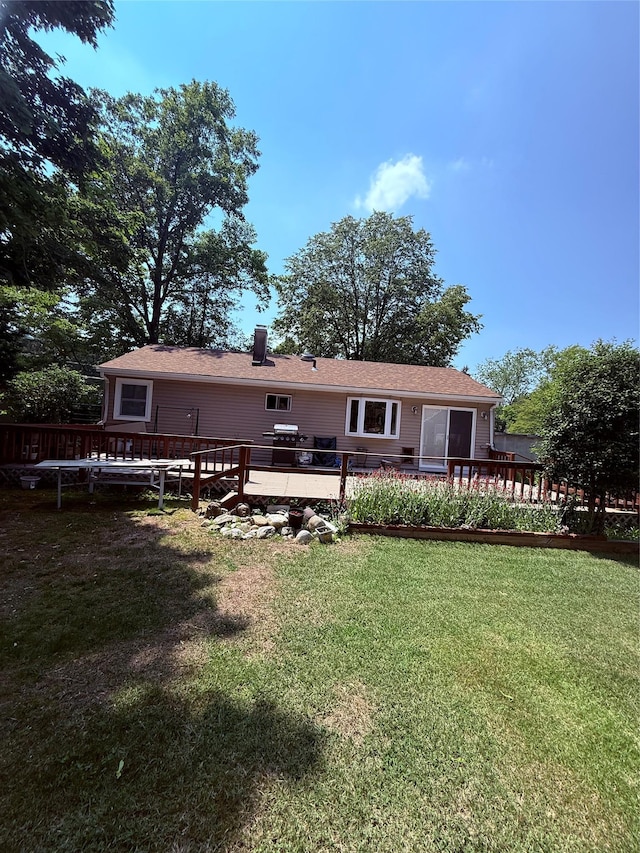 1016 Howells Rd, Bay Shore, NY 11706 - back of house featuring a wooden deck