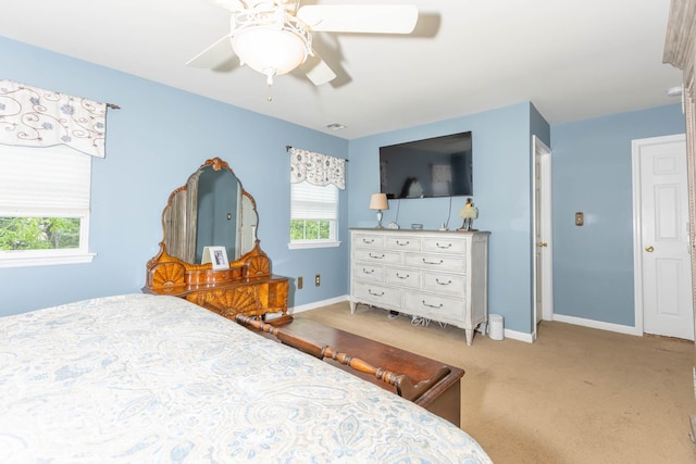 195 Bridle Way, Oakdale, NY 11769 - bedroom featuring carpet and ceiling fan
