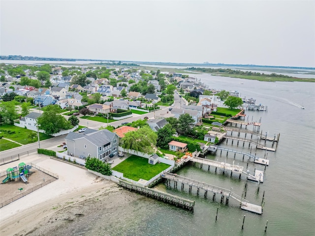 26 Island Pkwy N, Island Park, NY 11558 - aerial perspective of suburban area with a large body of water