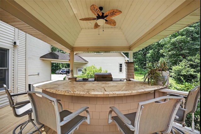 2300 State Route 207, Rock Tavern, NY 12575 - view of patio featuring area for grilling, ceiling fan, and a gazebo