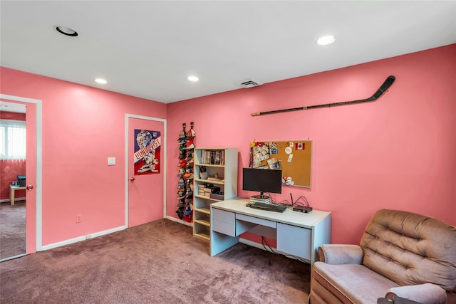 185 Harvard Dr, Plainview, NY 11803 - carpeted office space featuring recessed lighting and baseboards