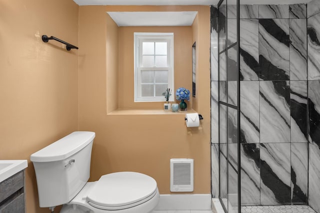 13 Ripley Rd, Patterson, NY 12563 - bathroom with a stall shower, vanity, and heating unit