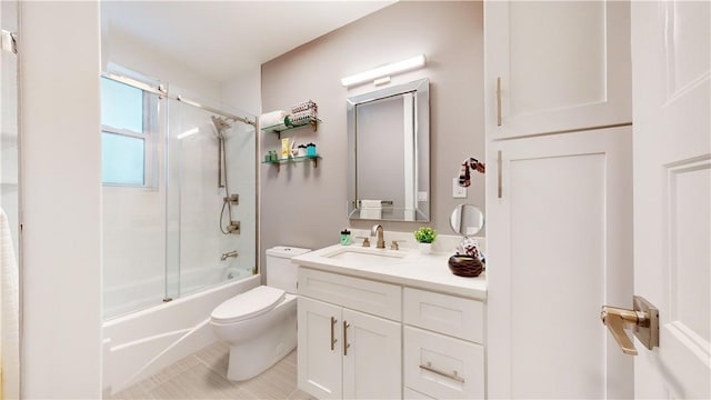 1133 Midland Ave Unit 4C, Bronxville, NY 10708 - full bath with vanity, enclosed tub / shower combo, and tile patterned flooring