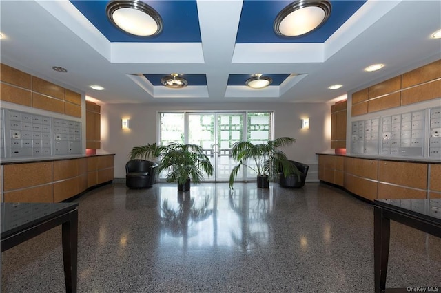 1133 Midland Ave Unit 4C, Bronxville, NY 10708 - common area with coffered ceiling