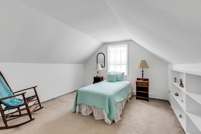 15 Robbins Ave, Islip, NY 11751 - bedroom with carpet floors and vaulted ceiling