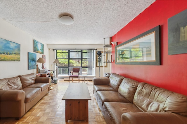 1901 Madison Ave Unit 105, New York Manhattan, NY 10035 - living area with a textured ceiling