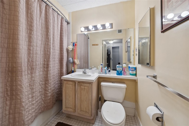 1901 Madison Ave Unit 105, New York Manhattan, NY 10035 - bathroom with tile patterned flooring, vanity, and shower / bath combo with shower curtain
