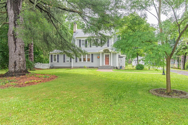 16 Beechwood Park, Poughkeepsie, NY 12601 - view of front of home with a chimney and roof with shingles
