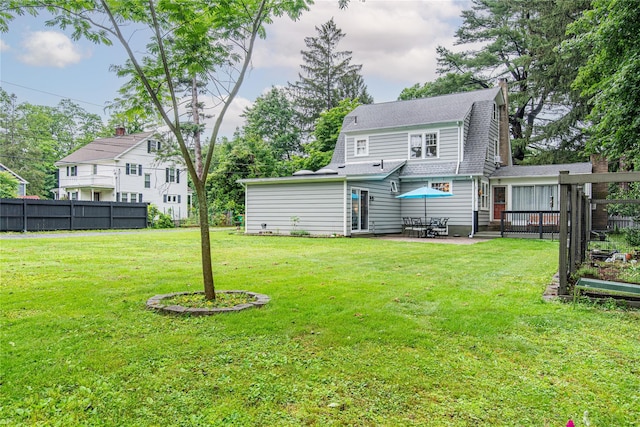 16 Beechwood Park, Poughkeepsie, NY 12601 - rear view of house with a patio and roof with shingles