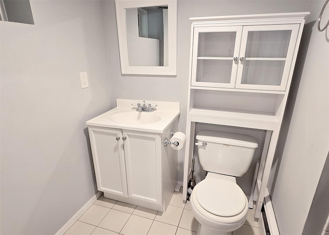 4 Bowman Ln, Commack, NY 11725 - bathroom with vanity and tile patterned flooring