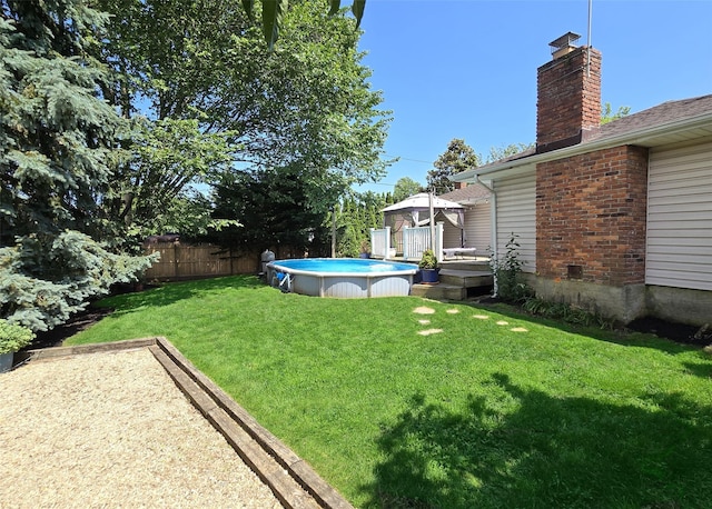 4 Bowman Ln, Commack, NY 11725 - view of yard featuring a wooden deck