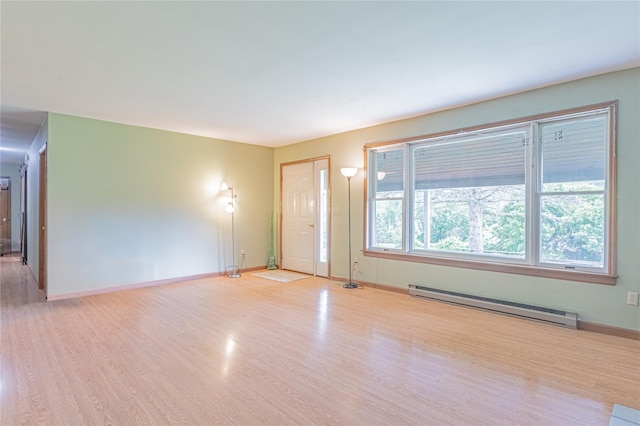 2136 Rte 55, Lagrangeville, NY 12540 - empty room with baseboard heating and wood finished floors