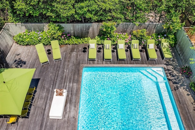 172 Pine Walk, Fire Island Pines, NY 11782 - view of swimming pool featuring a fenced backyard
