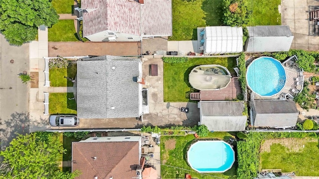 4911 168th St, Flushing, NY 11365 - aerial view of a pool area