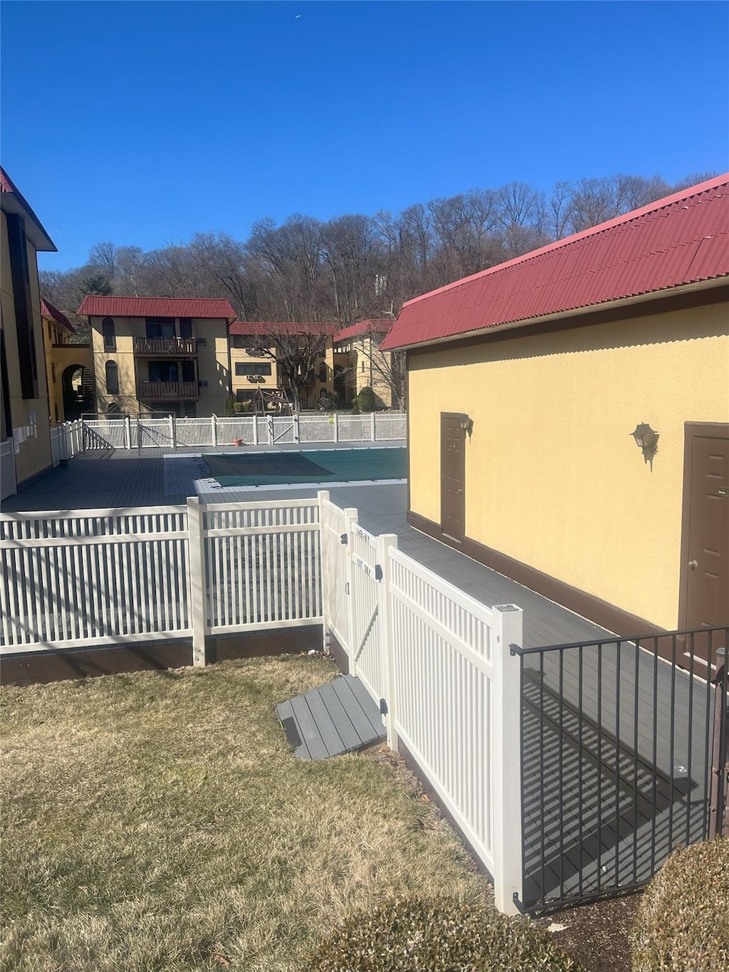 4 Granada Cres Unit 2, White Plains, NY 10603 - view of pool with a fenced backyard