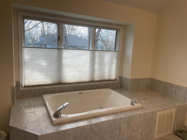 133 Woodbrook Rd, White Plains, NY 10605 - full bathroom featuring healthy amount of natural light and a jetted tub
