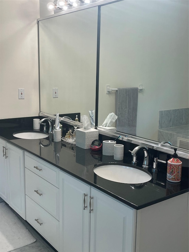 133 Woodbrook Rd, White Plains, NY 10605 - bathroom with double vanity