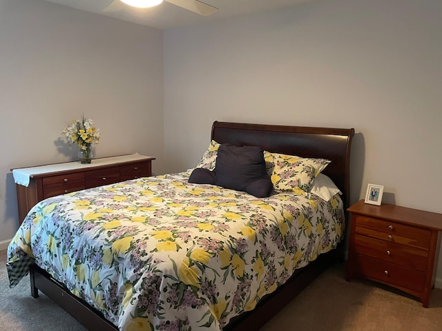 133 Woodbrook Rd, White Plains, NY 10605 - carpeted bedroom with a ceiling fan
