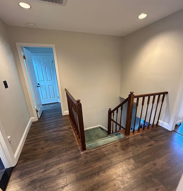 43 Southfield Rd, Baiting Hollow, NY 11933 - stairway featuring wood finished floors and recessed lighting