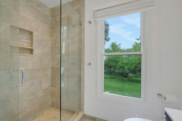 31 Pierce Dr, Pleasantville, NY 10570 - full bathroom with a stall shower and vanity