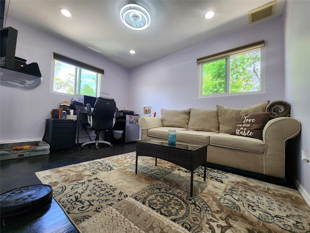 373 Commack Rd, Islip, NY 11751 - office area featuring healthy amount of natural light, wood finished floors, and recessed lighting