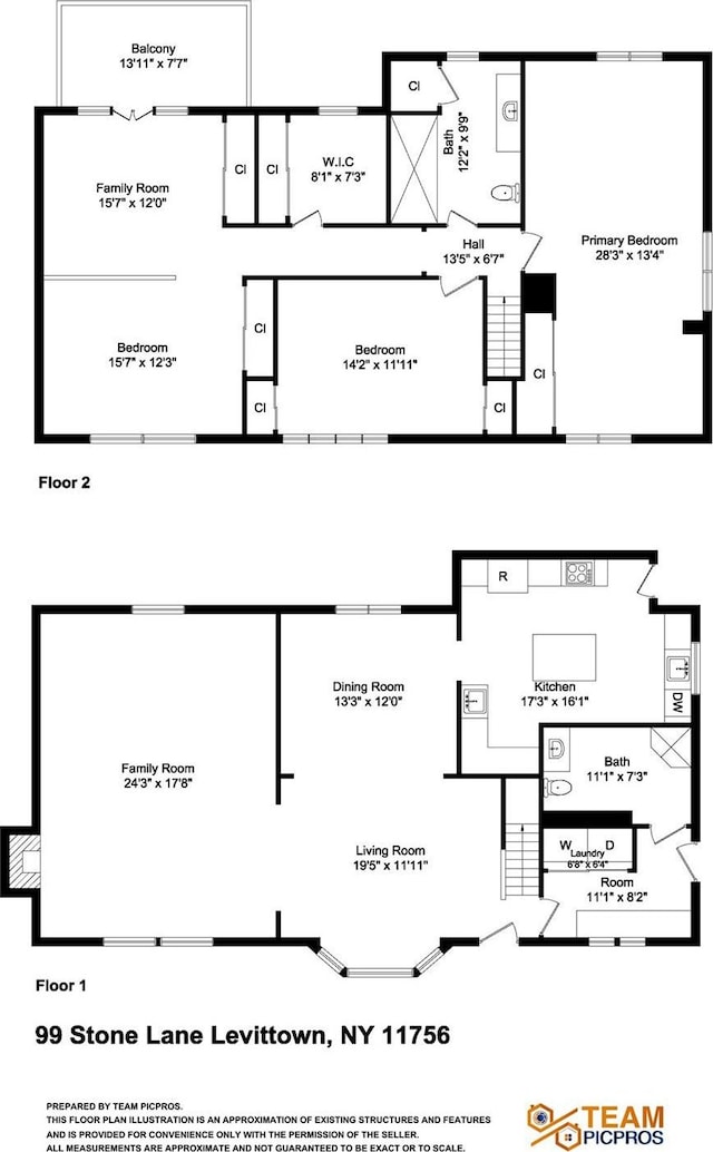 99 Stone Ln, Levittown, NY 11756 - view of home floor plan
