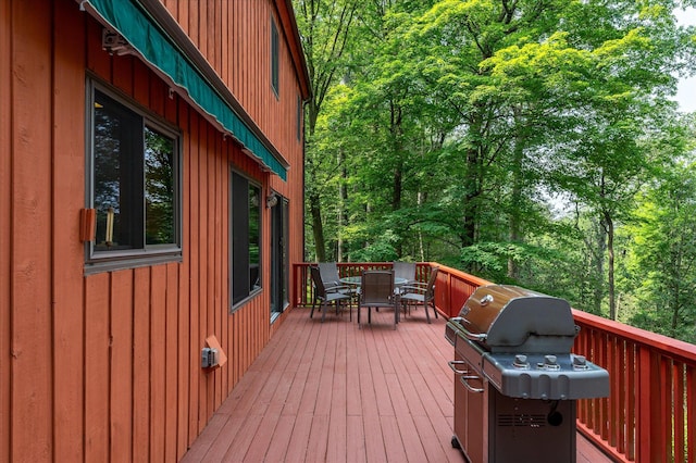 35 David Rd, Somers, NY 10589 - wooden deck featuring outdoor dining area and area for grilling